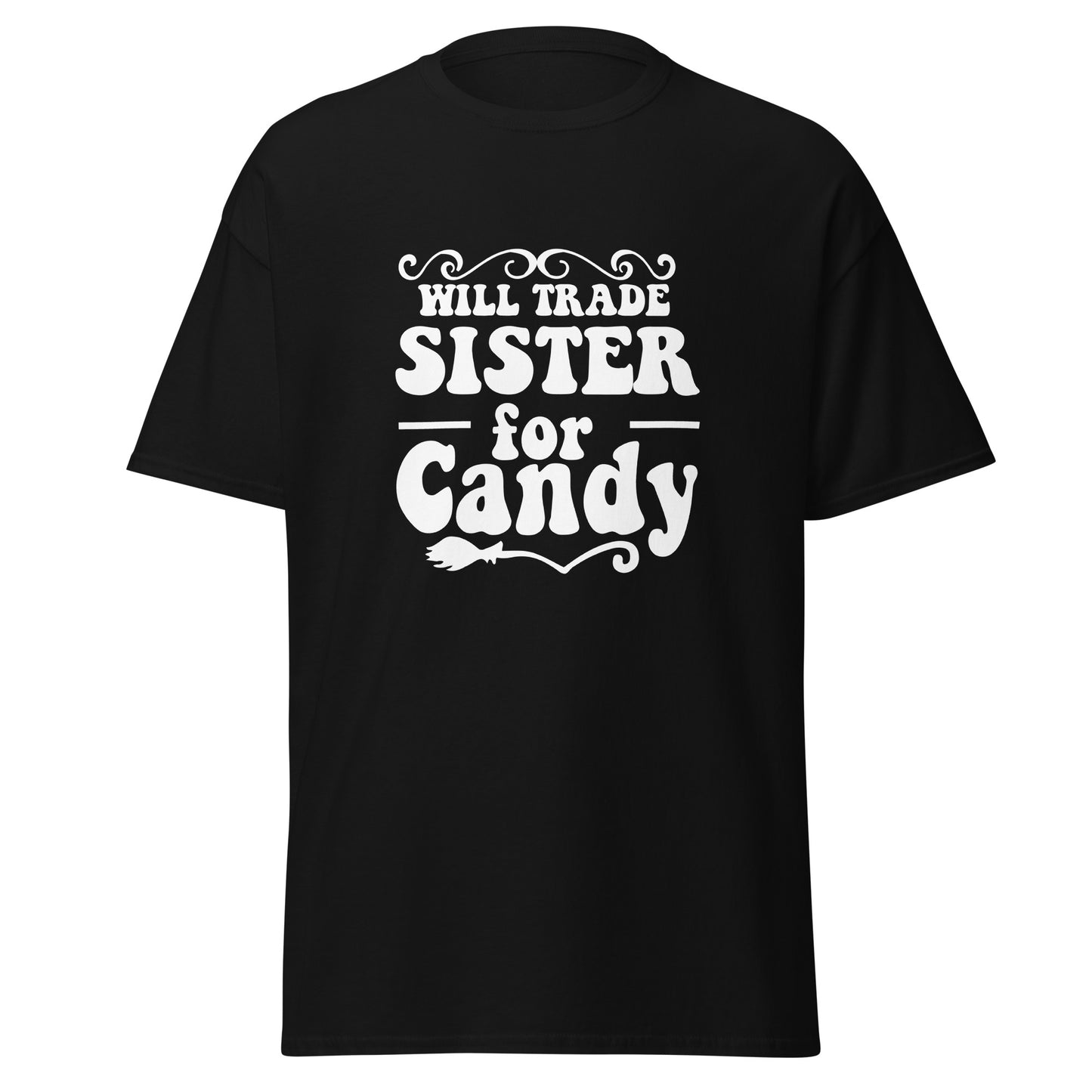 Will Trade Sister For Candy, Halloween-Design, weiches T-Shirt aus schwerer Baumwolle