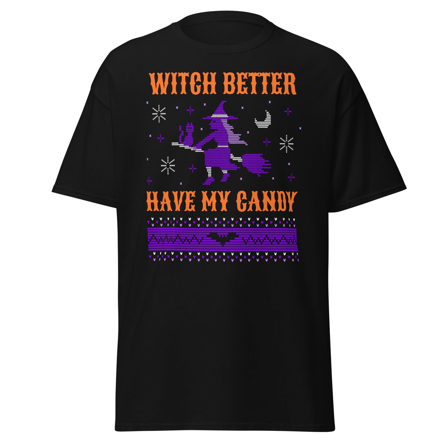 Witch Better Have My Candy hässlicher Halloween-Pullover, weiches T-Shirt aus schwerer Baumwolle im Halloween-Design