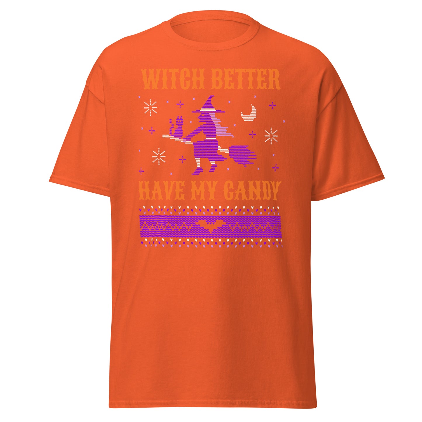Witch Better Have My Candy hässlicher Halloween-Pullover, weiches T-Shirt aus schwerer Baumwolle im Halloween-Design