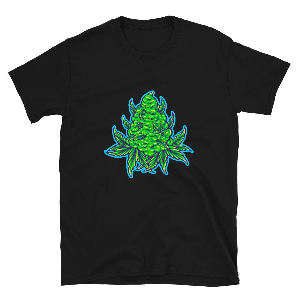 Unkrautblatt Pflanze natürlicher Hanf Cannabis Fit Unisex Softstyle T-Shirt