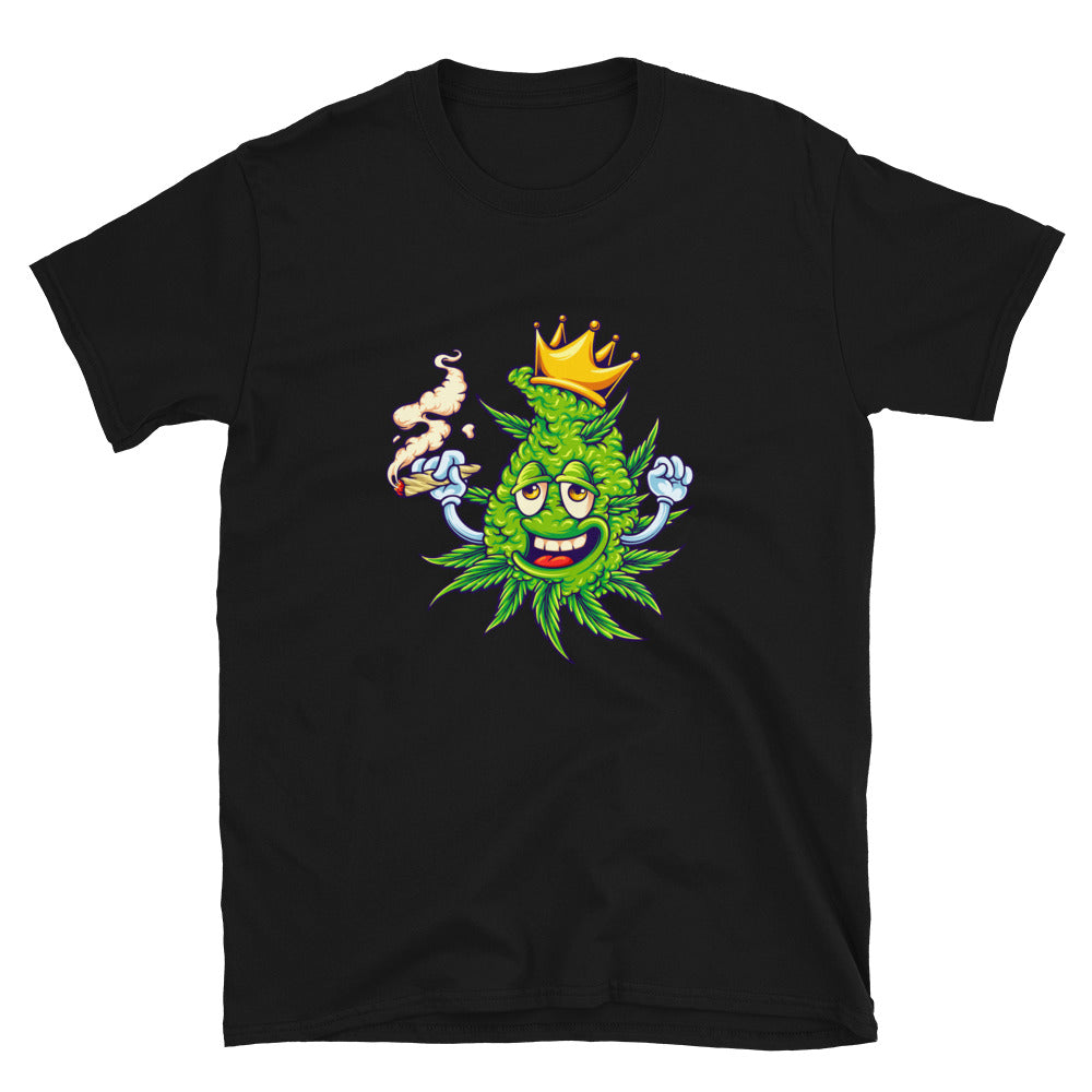 Unkrautkrone mit rauchendem Marihuana. Fit Unisex Softstyle T-Shirt