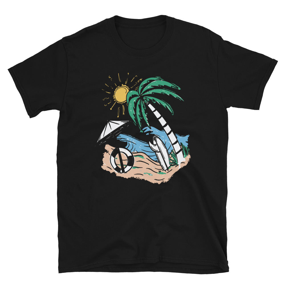 Sommer Retro Surf Fit Unisex Softstyle T-Shirt