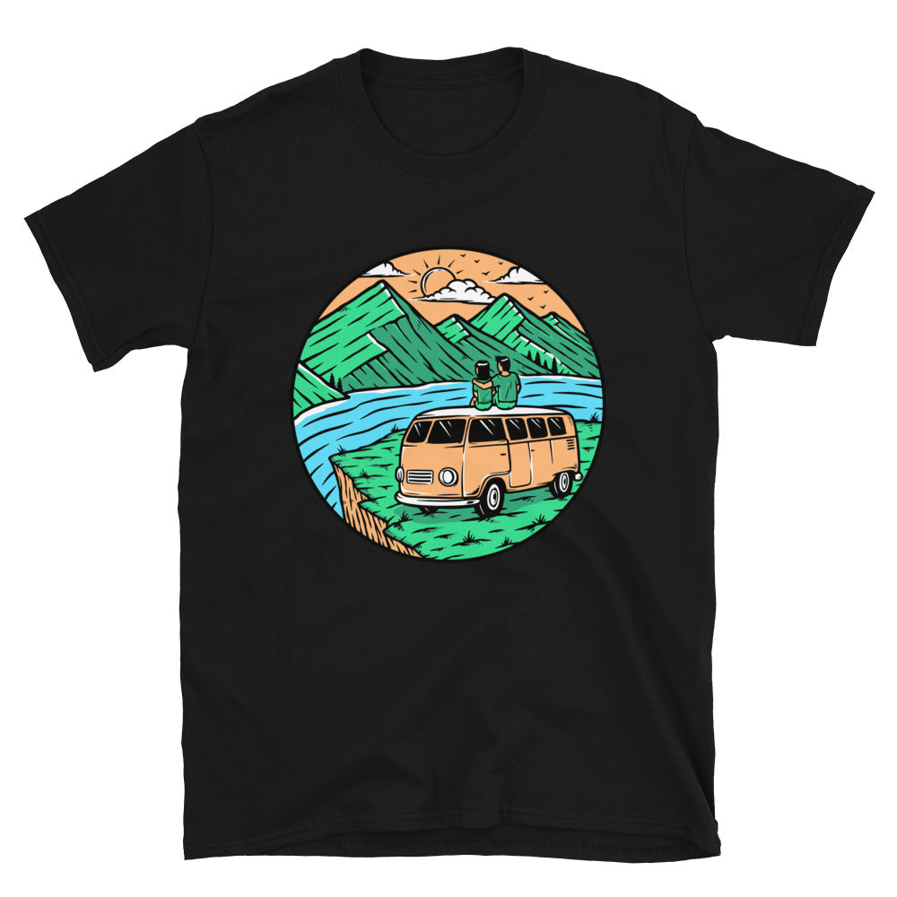 Romantisch in den Bergen Fit Unisex Softstyle T-Shirt