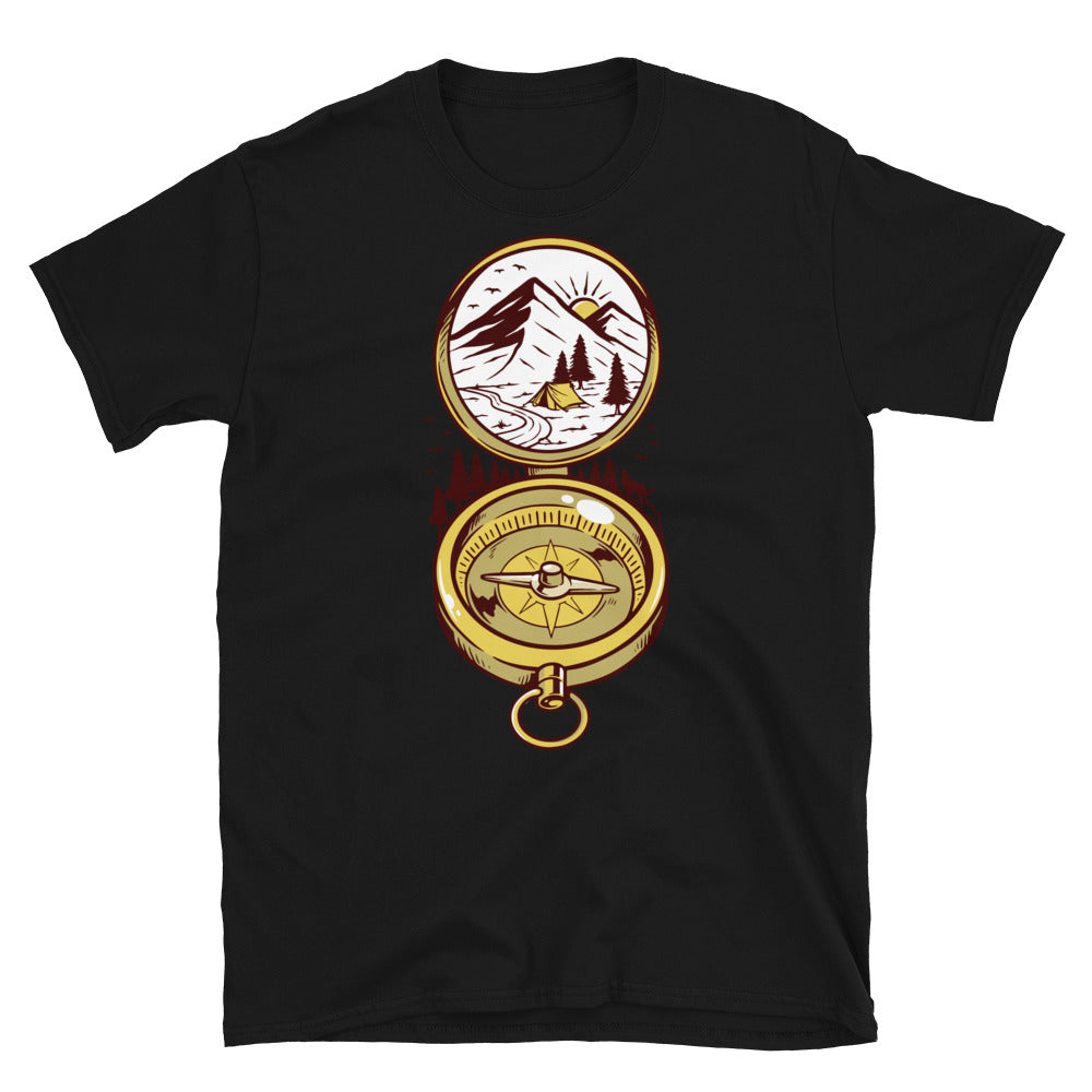Natürliches Unisex-Softstyle-T-Shirt mit Kompass-Passform