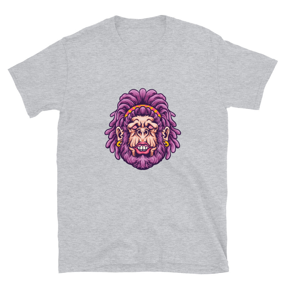 Trippy Kiss weibliches Gorilla-Maskottchen Fit Unisex Softstyle T-Shirt