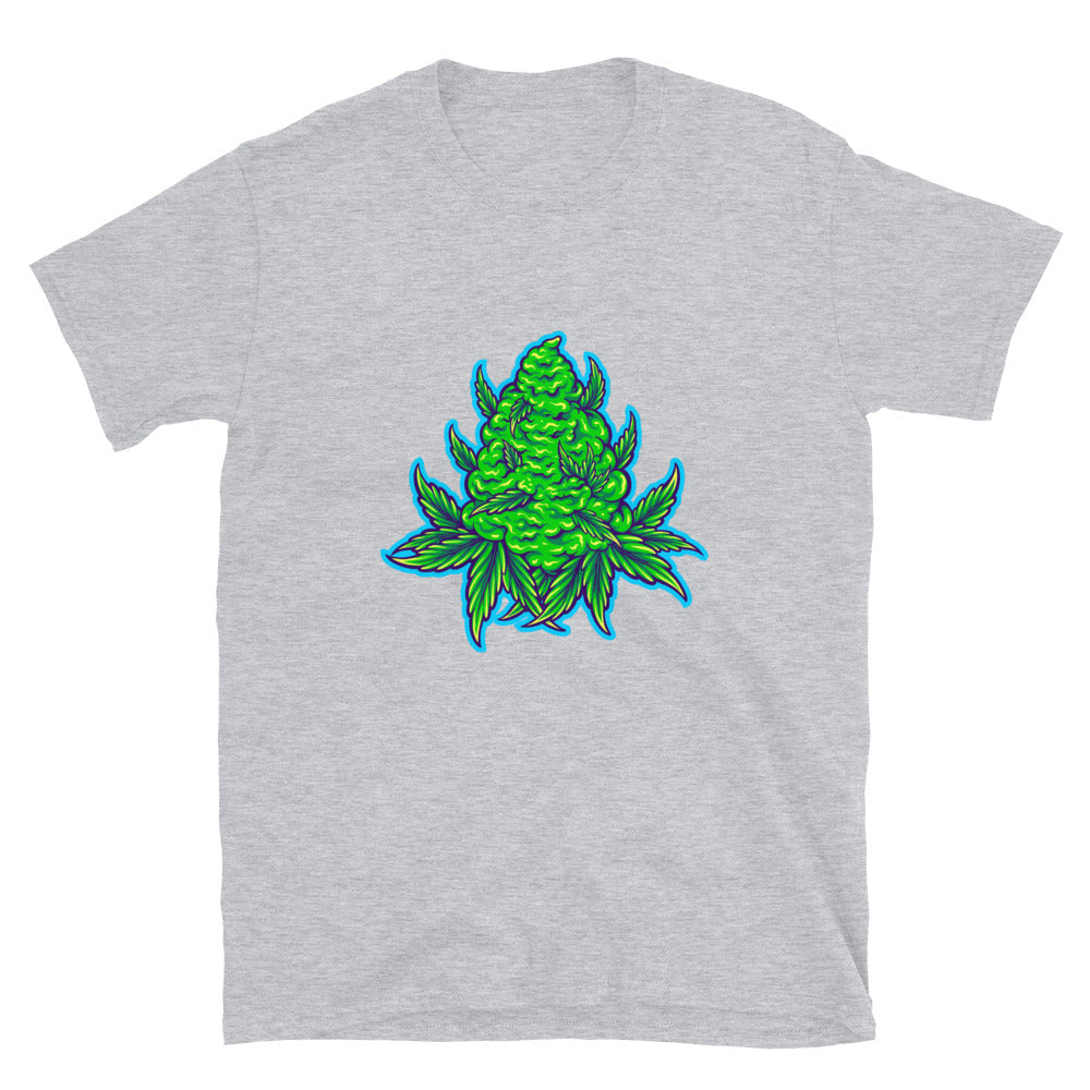 Unkrautblatt Pflanze natürlicher Hanf Cannabis Fit Unisex Softstyle T-Shirt