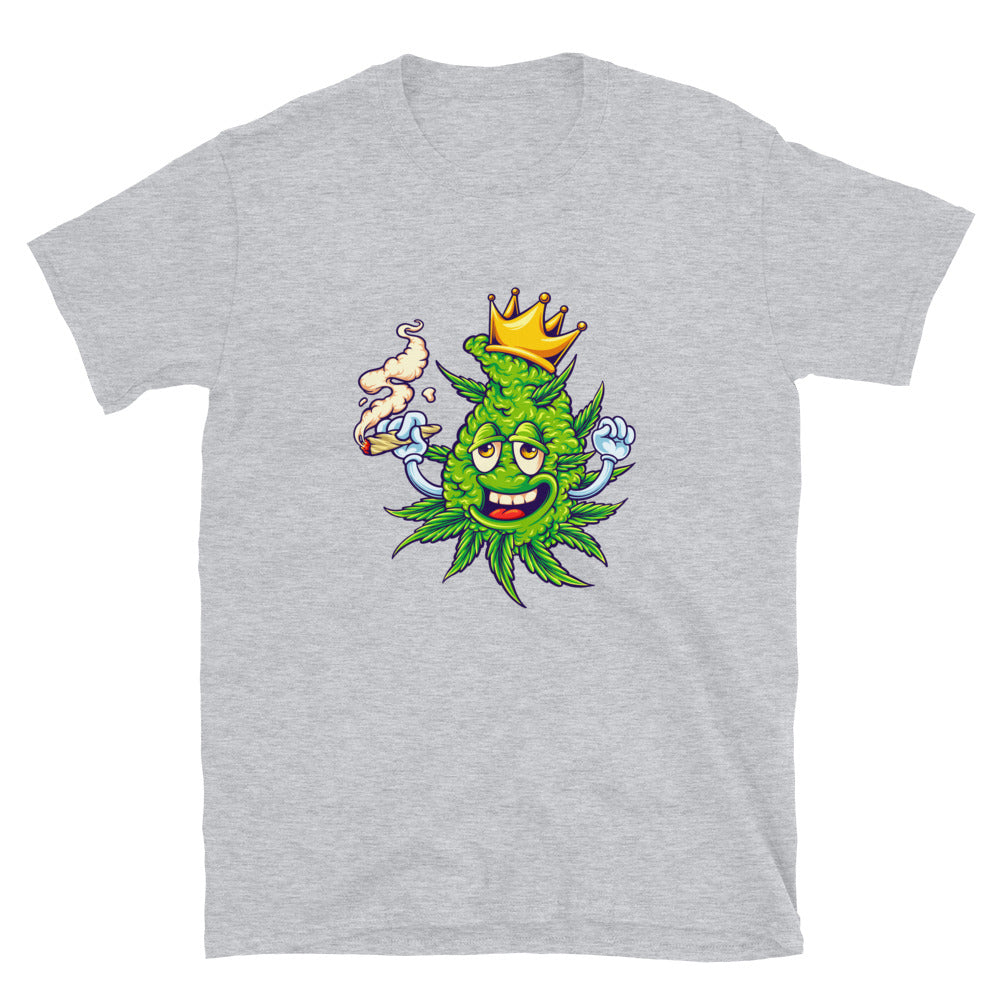 Unkrautkrone mit rauchendem Marihuana. Fit Unisex Softstyle T-Shirt