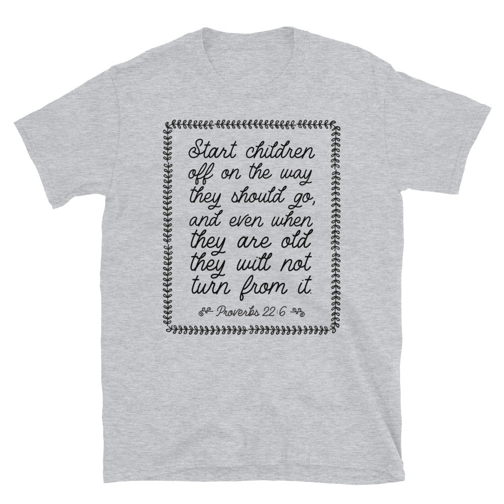 Proverbs 226 Gospel Fit Unisex Softstyle T-Shirt