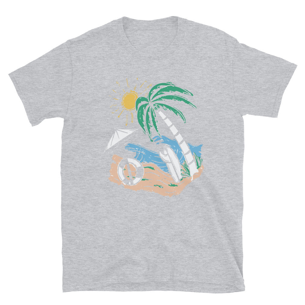 Sommer Retro Surf Fit Unisex Softstyle T-Shirt
