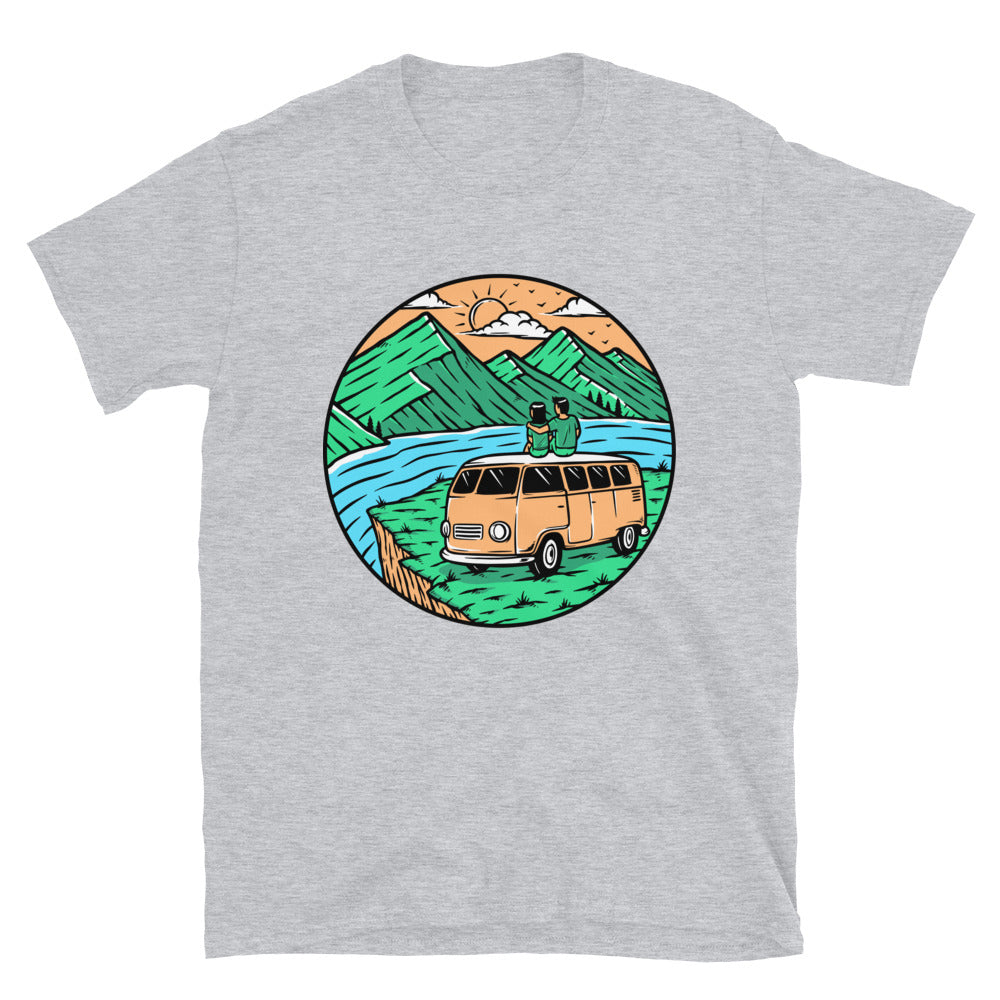 Romantisch in den Bergen Fit Unisex Softstyle T-Shirt