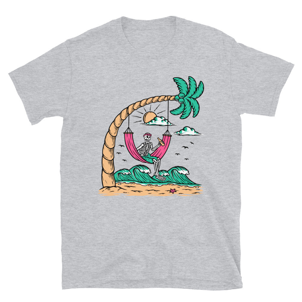Totenkopf Chilling on the Beach Fit Unisex Softstyle T-Shirt