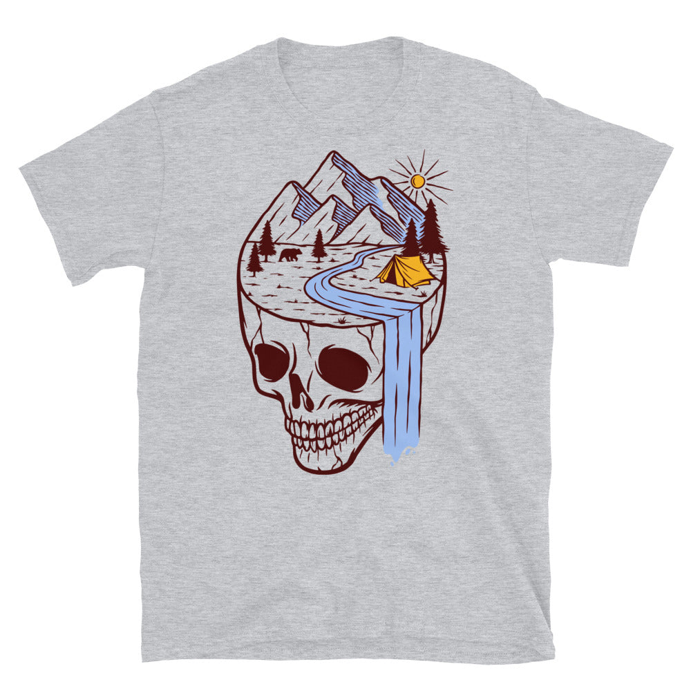 Mysteriöses Totenkopfland Fit Unisex Softstyle T-Shirt