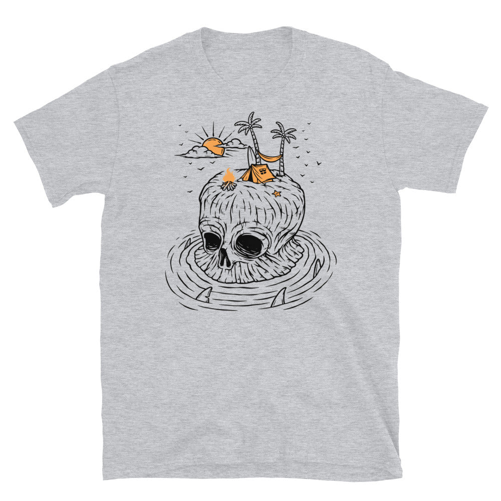 Camping on Skull Island - Fit Unisex Softstyle T-Shirt