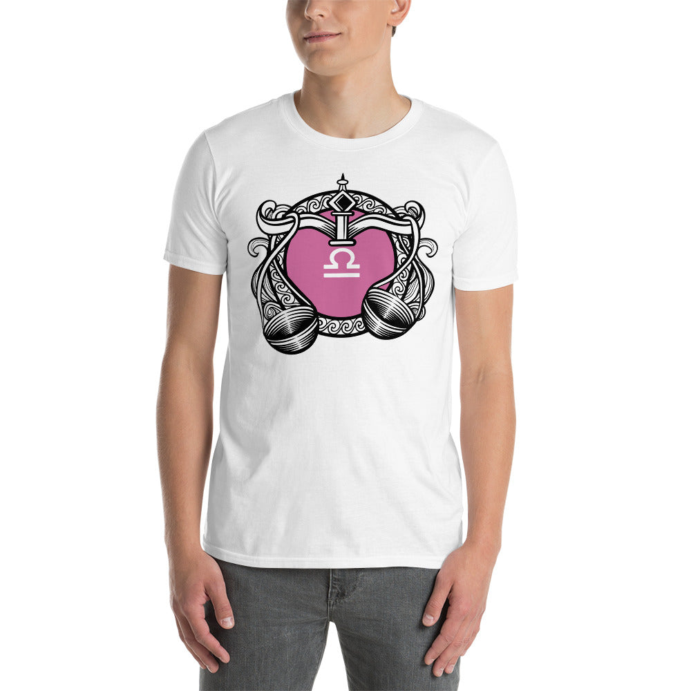 Waage Kurzärmeliges Unisex-T-Shirt