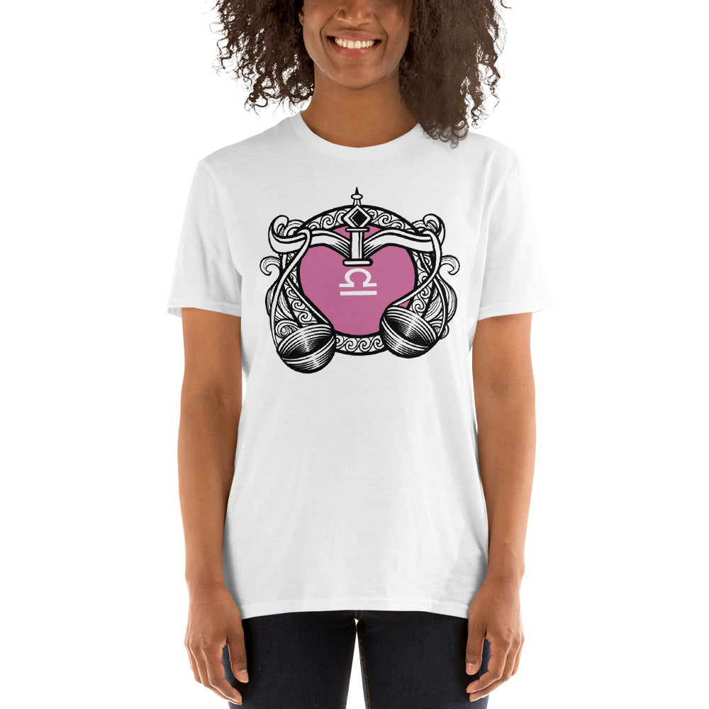 Waage Kurzärmeliges Unisex-T-Shirt