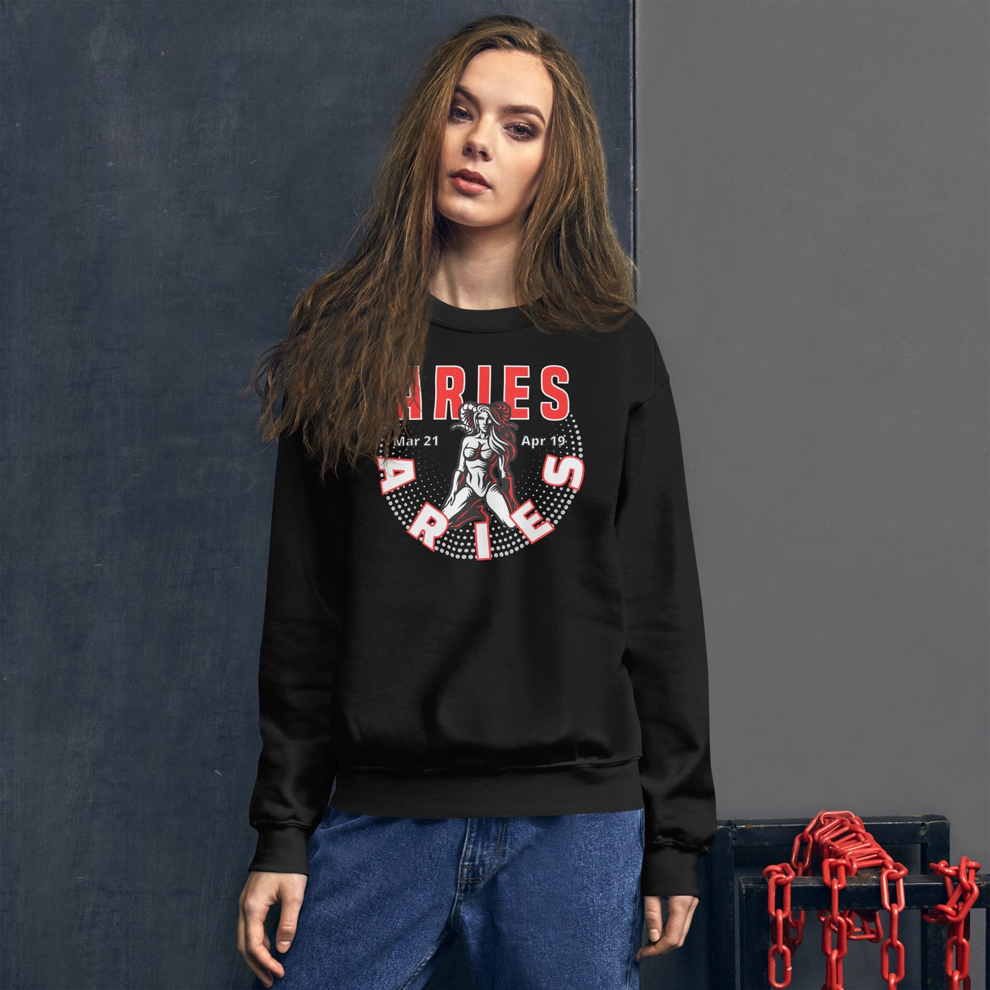 Widder Sternzeichen Unisex Sweatshirt