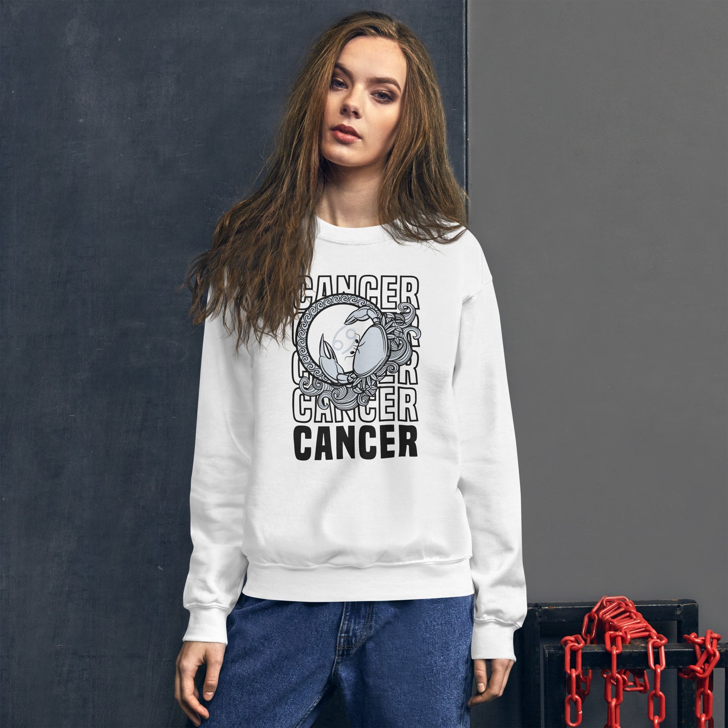 Krebs Sternzeichen Unisex Sweatshirt
