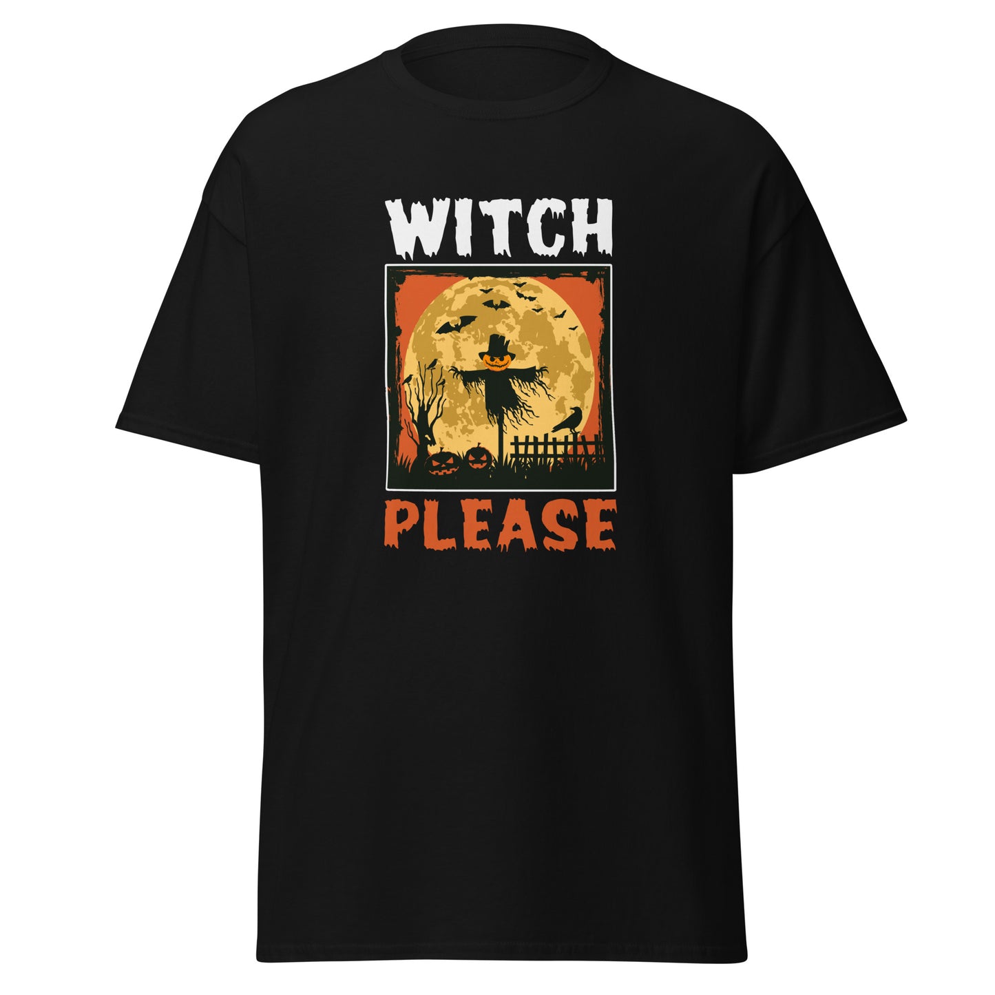 Witch Please, Halloween-Design, weiches T-Shirt aus schwerer Baumwolle