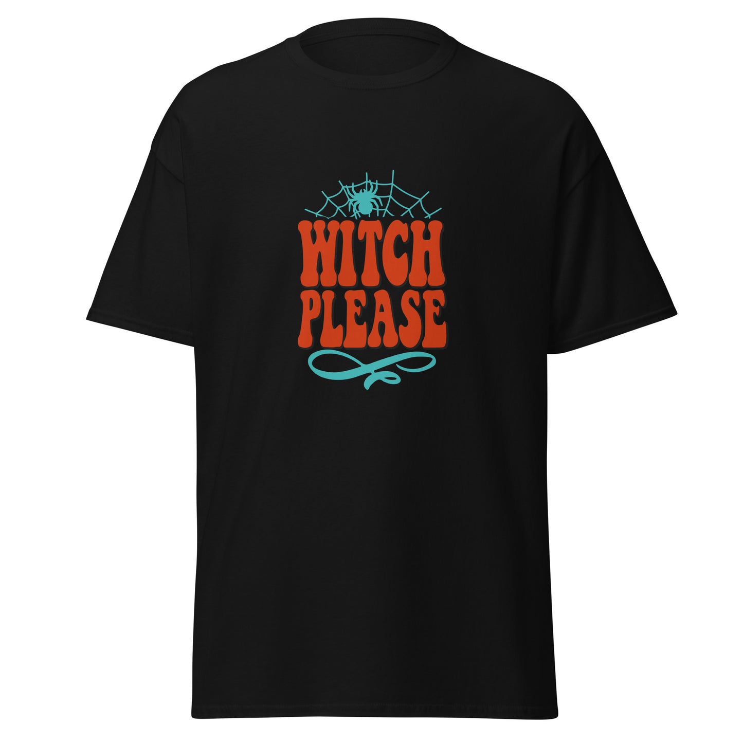Witch Please, Halloween-Design, weiches T-Shirt aus schwerer Baumwolle