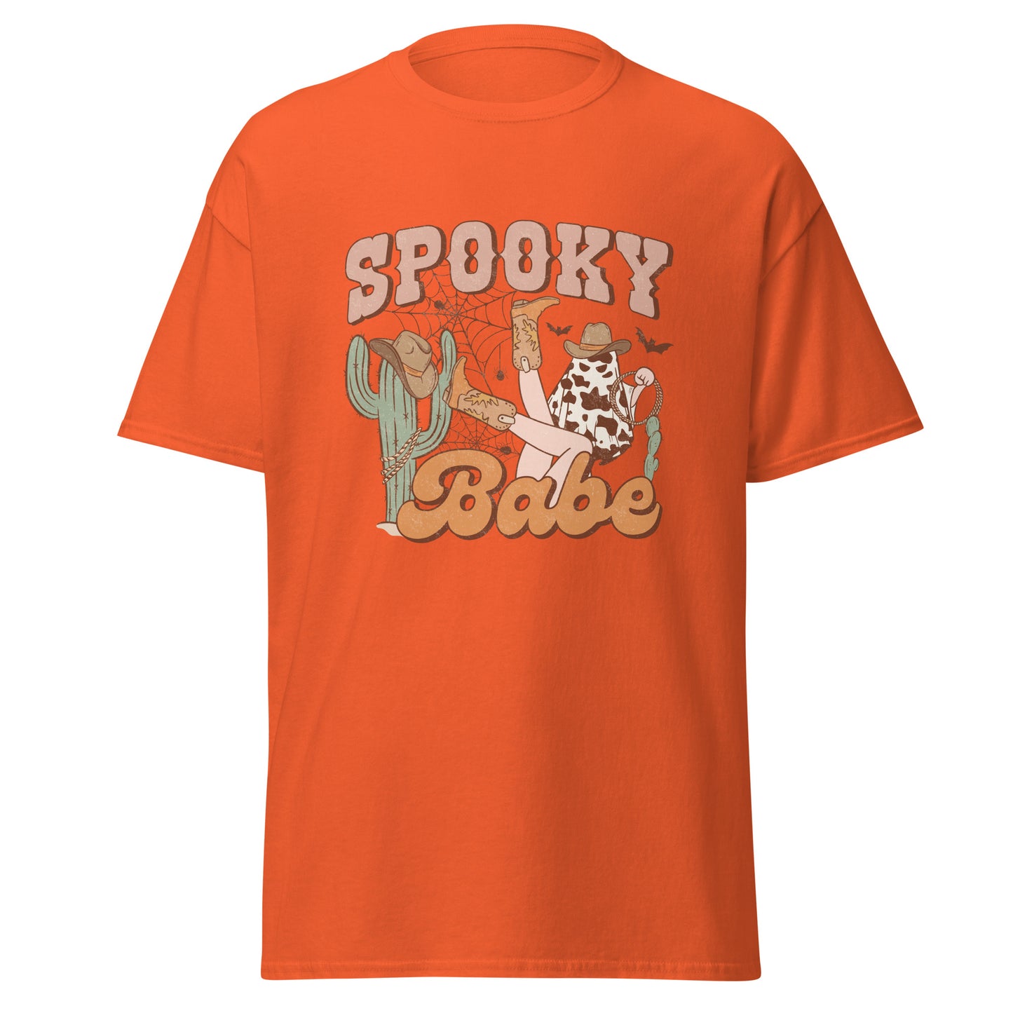 Gruseliges Baby, Halloween-Design, weiches T-Shirt aus schwerer Baumwolle