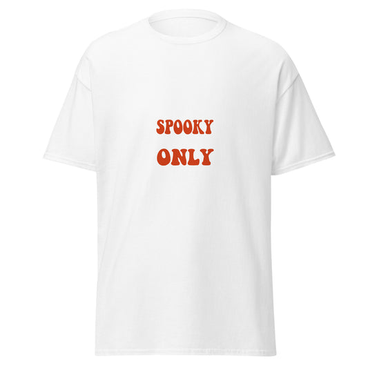 Spooky Vibes Only, Halloween-Design, weiches T-Shirt aus schwerer Baumwolle