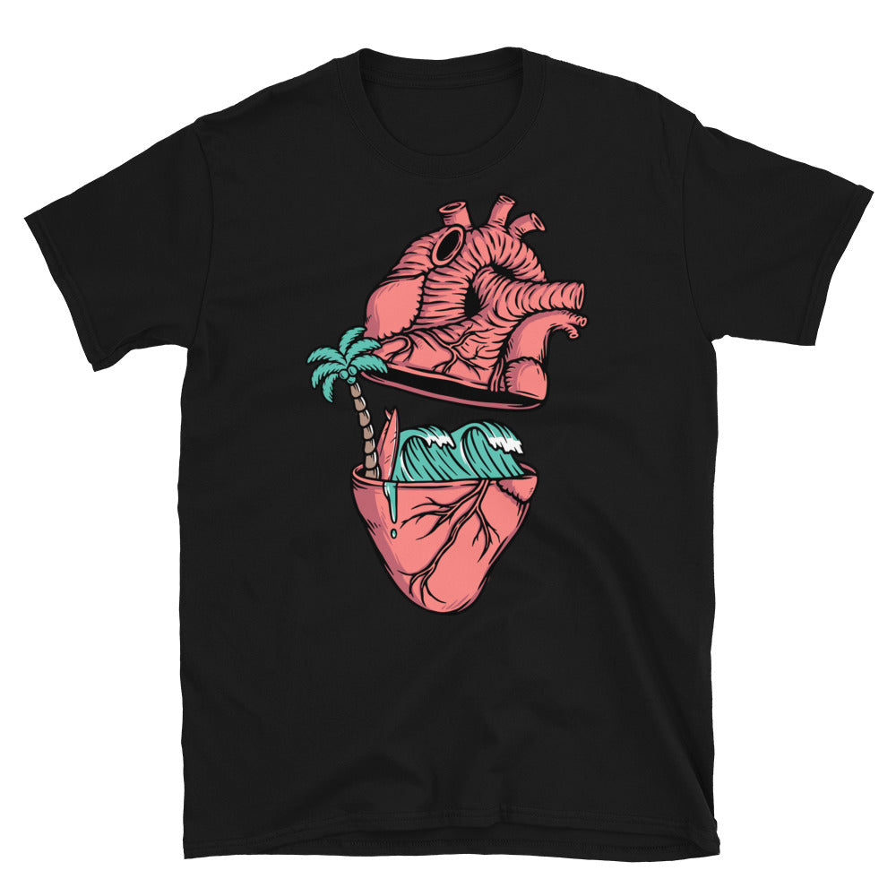 Der Strand in meinem Herzen Fit Unisex Softstyle T-Shirt