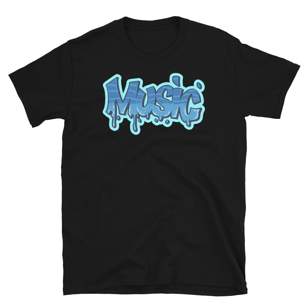 Musik Graffiti Charakter Stil Text Fit Unisex Softstyle T-Shirt