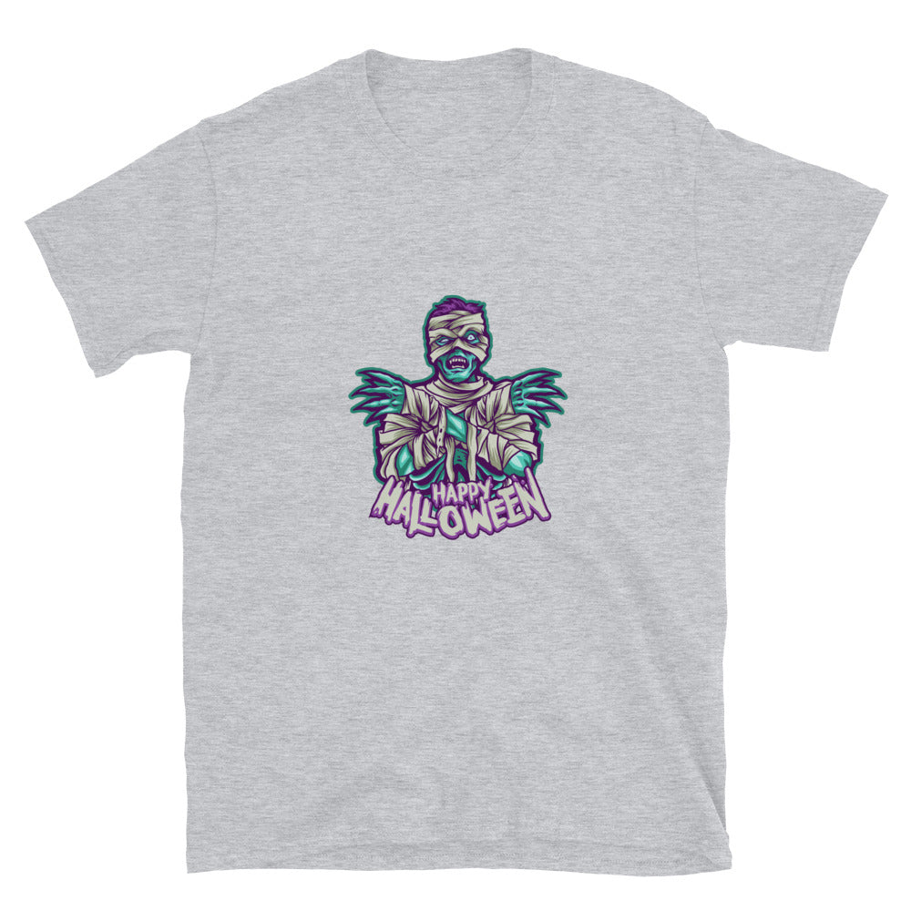 Zombie Mumie, Happy Halloween Fit Unisex Softstyle T-Shirt