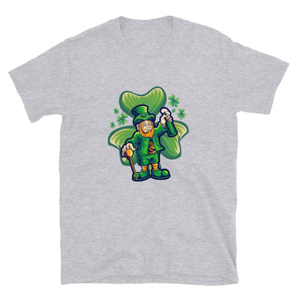 St. Patricks Day mit Kleeblatt Fit Unisex Softstyle T-Shirt