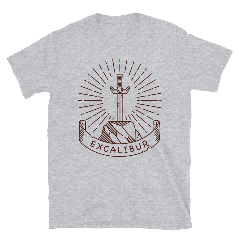 Excalibur Schwert im Stein – Fit Unisex Softstyle T-Shirt
