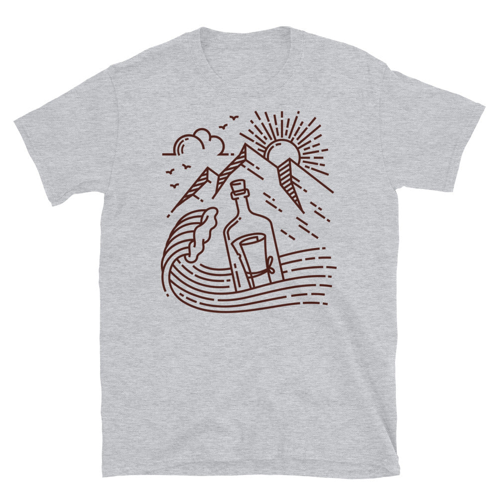 Buchstabe in der Flasche Fit Unisex Softstyle T-Shirt