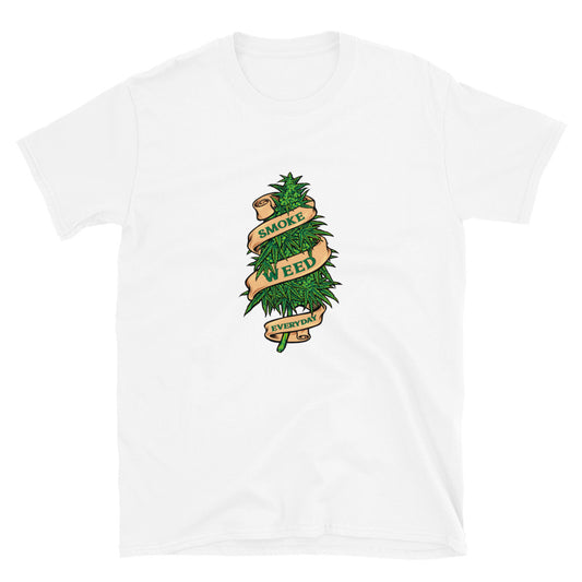 Smoke Weed Everyday Cannabis Plants Fit Unisex Softstyle T-Shirt