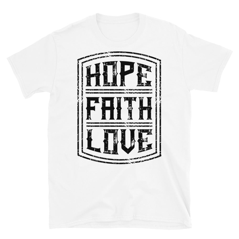Hope Faith Love Fit Unisex Softstyle T-Shirt