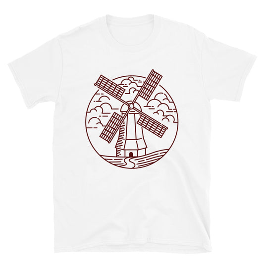 Blick auf die Windmühle Fit Unisex Softstyle T-Shirt