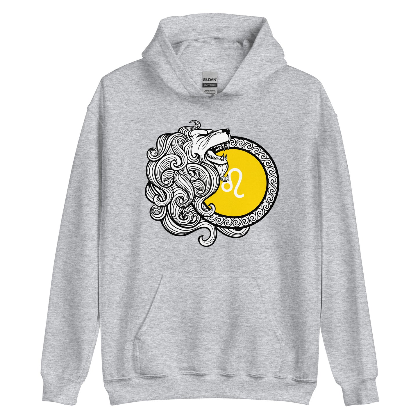 Löwe Sternzeichen Unisex Kapuzenpullover