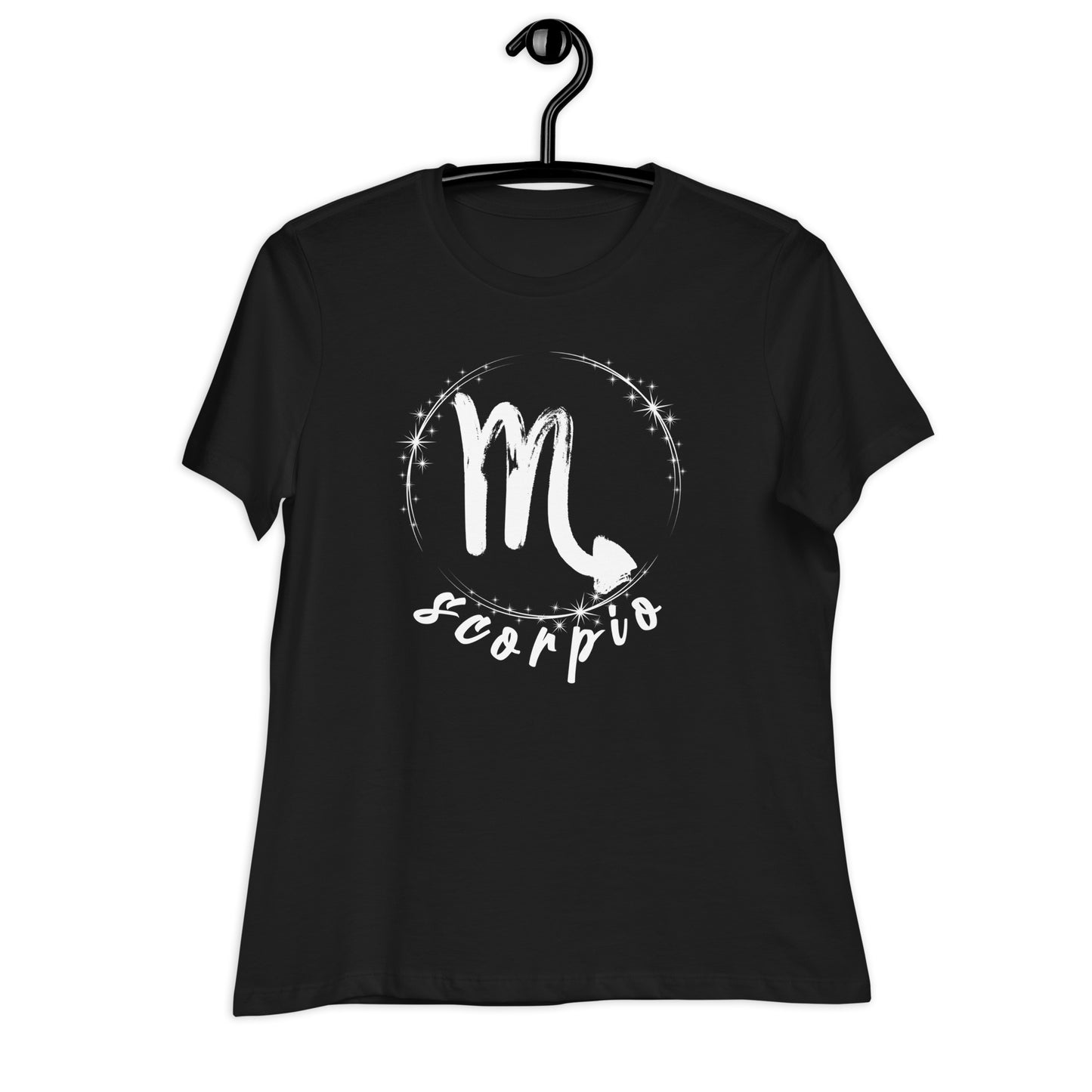 Skorpion-Tierkreis-Kurzarm-Damen-Entspannt-T-Shirt